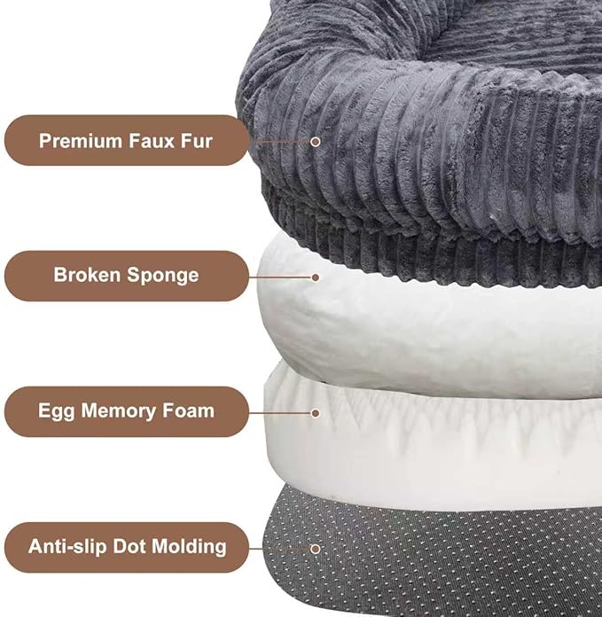 Human Dog Bed for Adult,70"x38"x10" Extra Large Human Pet Bed,Orthopedic Washable XL Dog Bed with Memory Foam (Darkgrey)