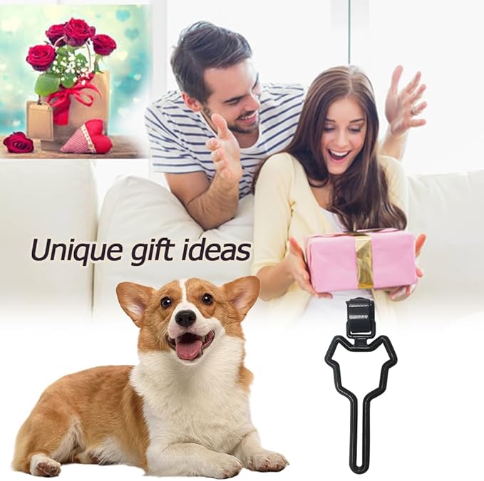 Dog Poop Bag Holder and Carrier, Waste Bag Hand Free Holder (6 Pack, Purple)