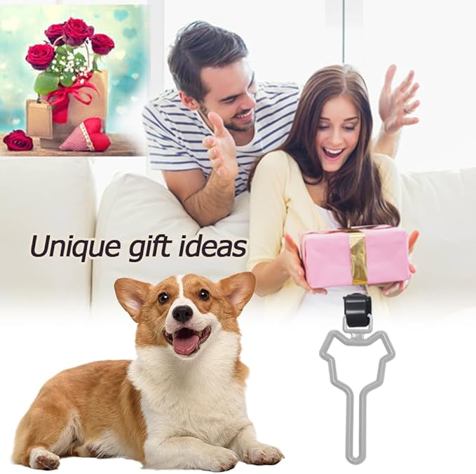 Dog Poop Bag Holder, Waste Bag Holder, Dog Poop Bag Carrier, Hand Free Holder (10 pack, Grey)