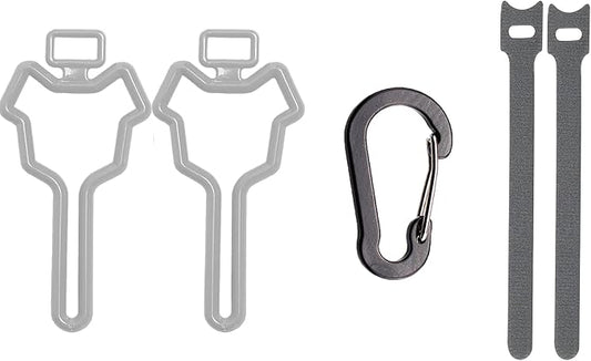 Dog Poop Bag Holder, Waste Bag Holder, Dog Poop Bag Carrier, Hand Free Holder (2 pack, Grey)