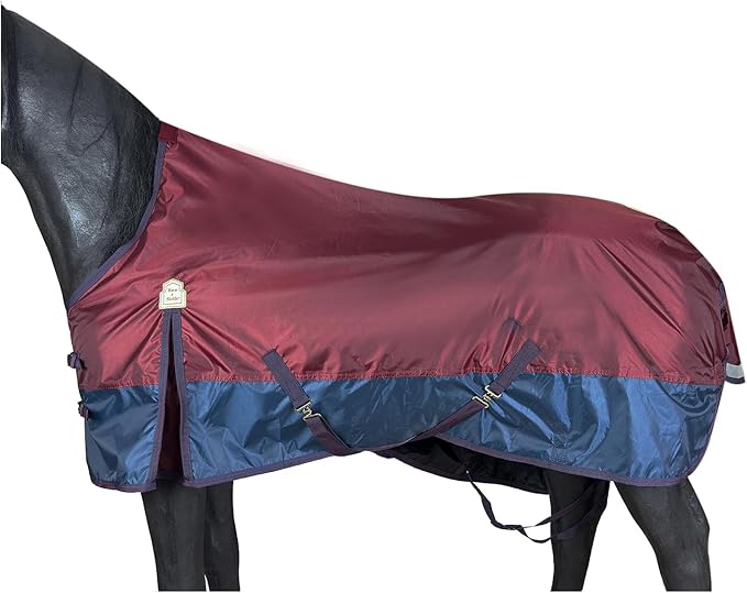 BARN & STABLE 420D Breathable&Waterproof Horse Sheet Summer Sheet for Horse with Removable Web Leg Straps