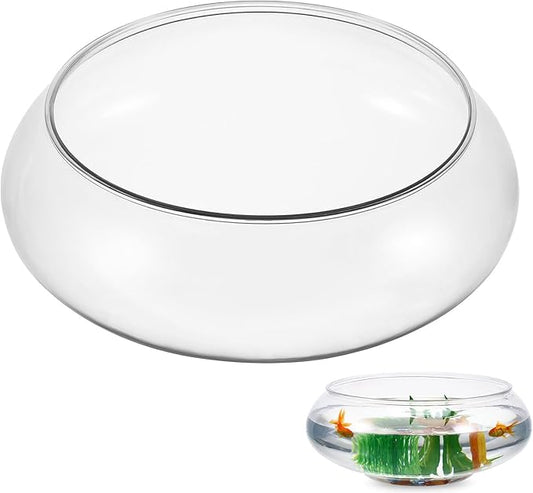 Mipcase Large Clear Bubble Bowl, Plastic Fish Bowl Vase Round Bowl Terrarium Globe Flower Vase Hydroponic Container Betta Tank Water Lily Bowl Aquatic Plant Pot