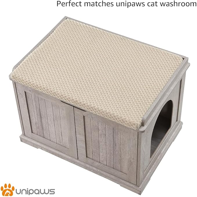 unipaws Cat Bed for Kitty or Small Dogs, Pet Bed with Removable Cover, Easy to Clean