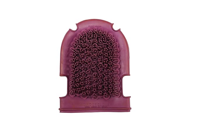 Grewal Equestrian Wonder Grooming Glove-Double Sided (Purple)