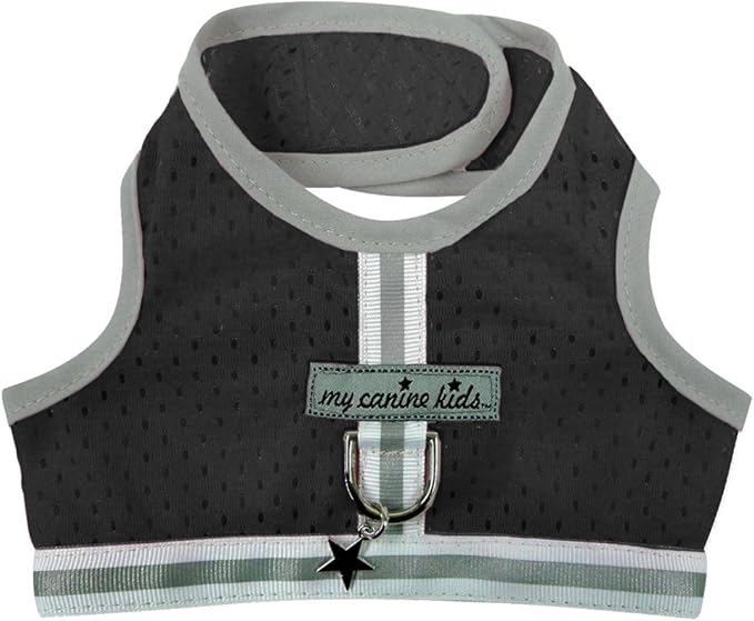 Athletic Mesh Dog Vest Harness_Black_Small - from The Inventor of Cloak & Dawggie