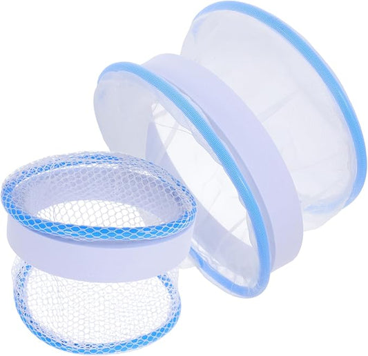 SUPVOX 2pcs Nylon Mesh Isolation Tank for Guppy Fry Transparent Hatching Net for Aquarium Use for Fish Breeding and Easy Monitoring