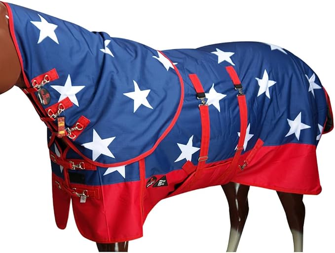 HILASON 1200D Waterproof Winter Horse Blanket Neck Cover Belly Wrap | Turnout Blankets for Horses