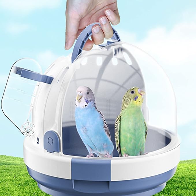 Portable Clear Bird Parrots Transport Cage Window Carrier Bag Breathable Bird Carrier Travel Bag Parrots Travel Cage