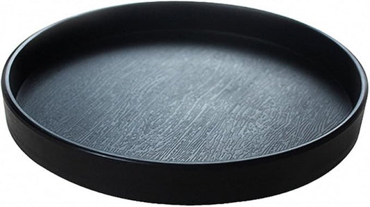 OMEM Reptile Food Bowl Water Dish,Feeding Dish, Birds Bowl (L, Black)