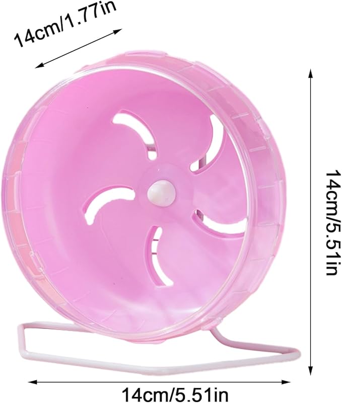 Doefo Silent Hamster Wheel 6 Inch - Quiet Hamster Wheel Dwarf Hamster Toys | Hamster Exercise Wheels Small Animal Toys, Exercise Wheel for Hamsters, Gerbils, Mice, Hedgehog