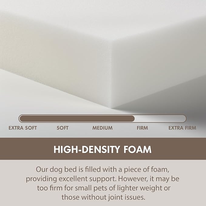 Orthopedic Calming Dog Bed for Large Dogs, Anti Anxiety Pet Beds with Supportive Foam, Removable Washable Oval Pets Couch, Fluffy Cuddle Bolster Cushion, Light Grey