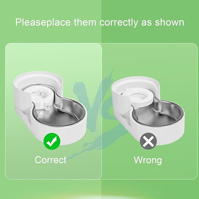 Dog Water Dispenser Filters, Triple Filtration System For 3L/3.6L/4.6L/6L/8L Pet Water Dispenser, Pet Fountain filter Replacement (4 Pcs)