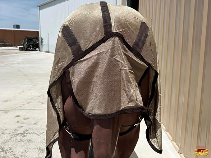 HILASON Horse Fly Sheet - Summer Spring UV Protection Mesh Bug Mosquito FlySheet for Horses | Fly-Sheet
