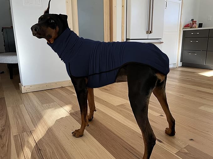 Esobo Warm Pet Clothes Winter Dog Coat Soft Shirt Vest for Small Medium Large Dogs (X-Small,Navy Blue)