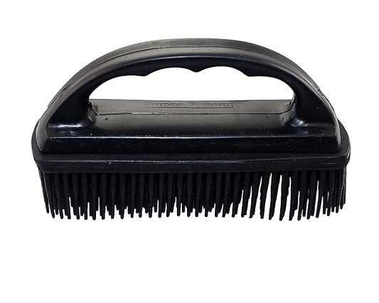 Grewal Equestrian Super Groom Saddle Pad Cleaning Brush (Black)