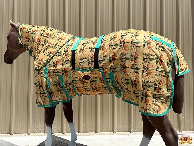 HILASON Horse Fly Sheet - Summer Spring UV Protection Mesh Bug Mosquito FlySheet for Horses | Fly-Sheet