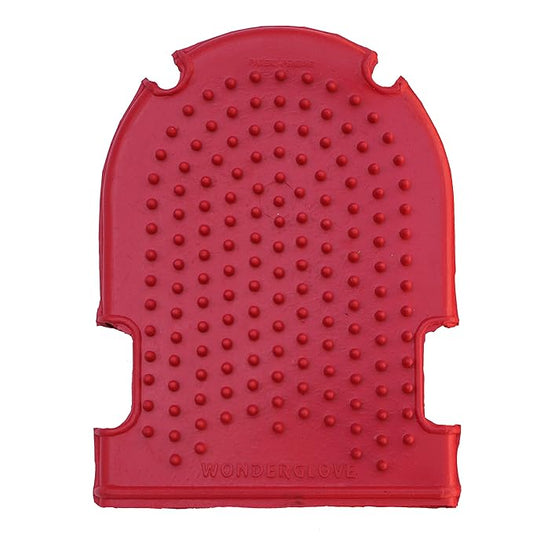 Grewal Equestrian Wonder Grooming Glove-Double Sided (Red)