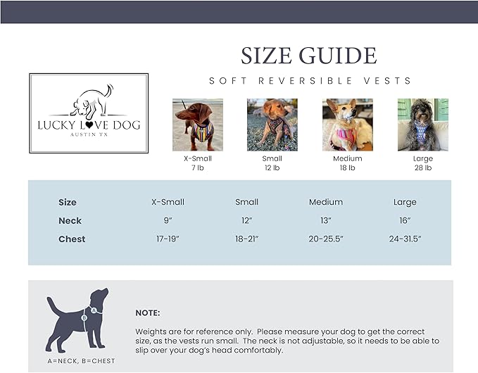 Lucky Love Dog, Girl Reversible Dog Vest, Purple Floral Pattern Large Dog Vest, Primrose, Large