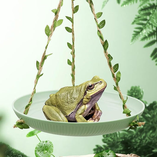 Frog Swing Toys, Gecko Swing Toys, Plastic Reptile Amphibian Climbing Toys, Tank Aquarium Terrarium Decoration Accessories, Suitable for Frog Gecko Lizard Chameleon Hermit Crab Hamsters Rats