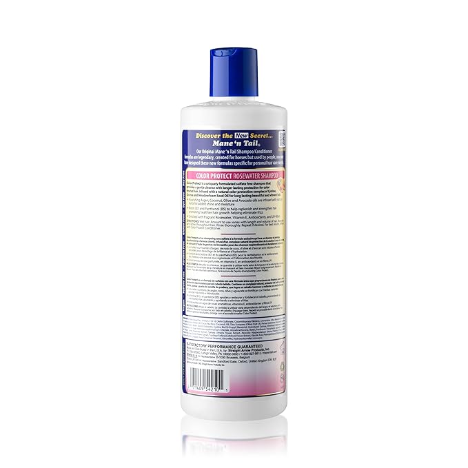 Mane 'n Tail Color Protect Shampoo (20 Oz) | Sulfate-Free, Paraben-Free, Vegan Formula with Rosewater, Biotin, & Quinoa for Vibrant, Long-Lasting Color
