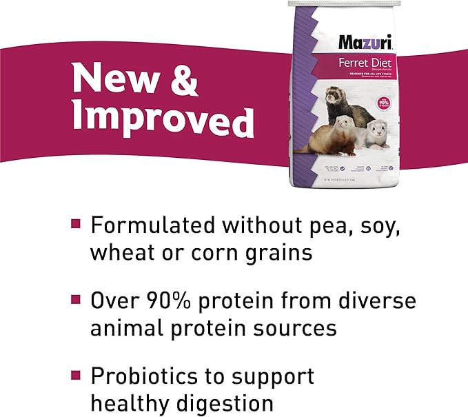 Mazuri | Ferret Food | 25 Pound (25 LB) Bag