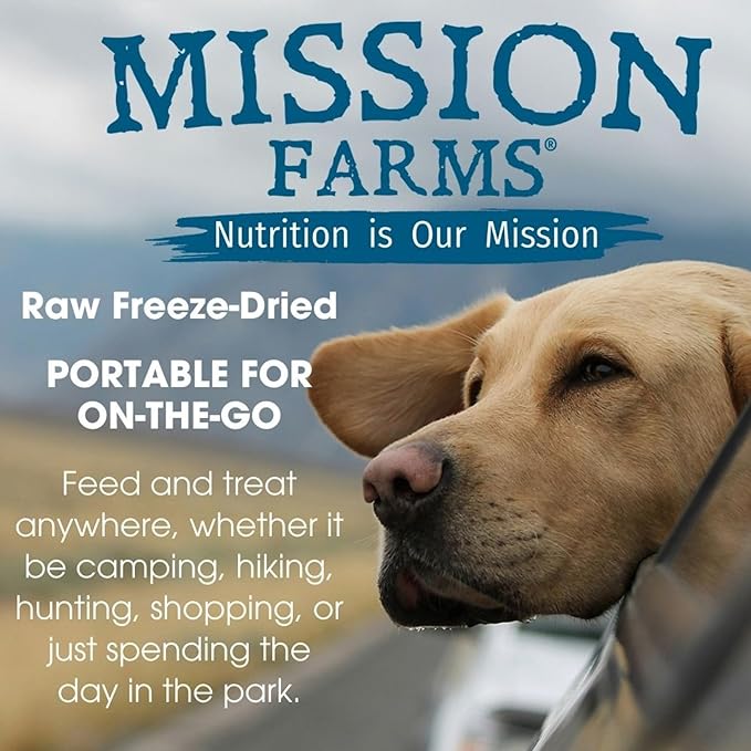 Mission Farms Freeze-Dried Raw Dog Food Chicken & Pumpkin Complete & Balanced for All Life Stages, 14oz