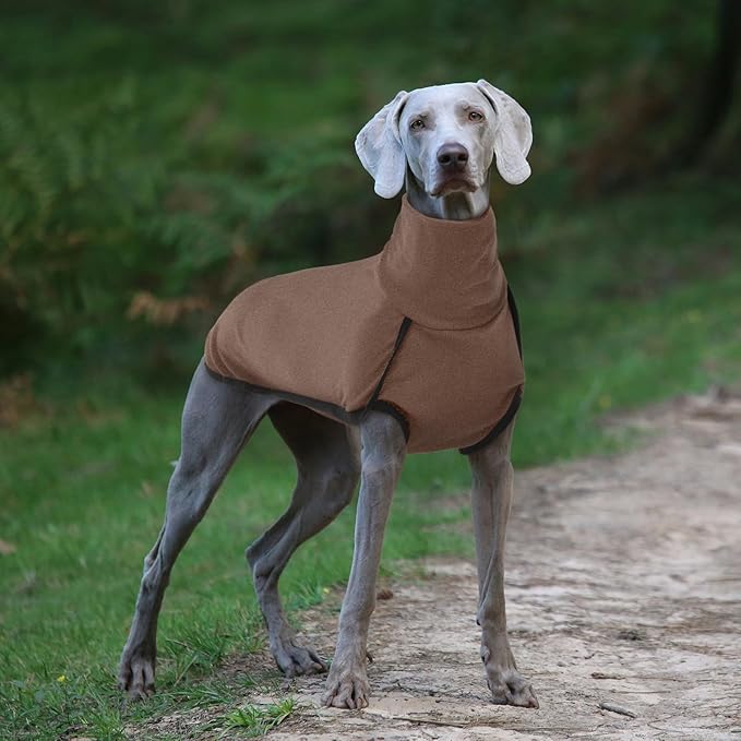 ROZKITCH Brown Dog Vest, Pet Windproof Warm Cold Weather Jacket Vest Cozy Jumpsuit Apparel Outfit Clothes for Walking Hiking Travel Sleep Brown XL