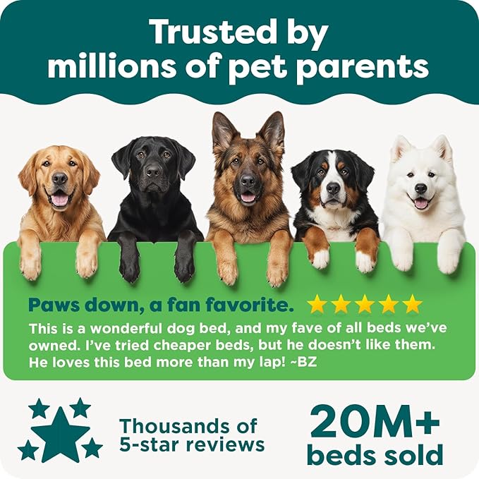 Furhaven Water-Resistant Orthopedic Dog Bed for Large/Medium Dogs w/ Removable Washable Cover, For Dogs Up to 55 lbs - Indoor/Outdoor Logo Print Oxford Polycanvas Mattress - Stone Gray, Large
