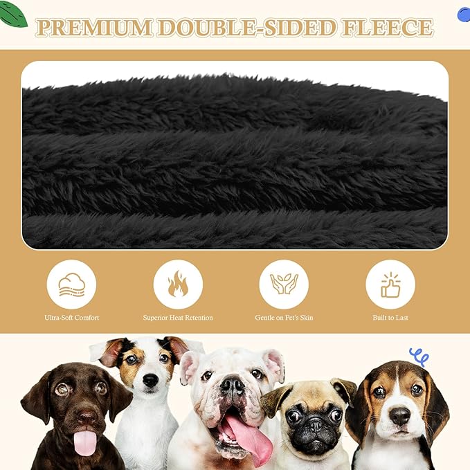 Dog Sweaters for Large Dogs,Dog Hoodie,Warm Fuzzy Fleece Sweatshirt with Hood & Pocket,Leash Hole,Cozy Cold Weather Pet Clothes Sweater Hoodie for Large Dogs(Black,2XL)