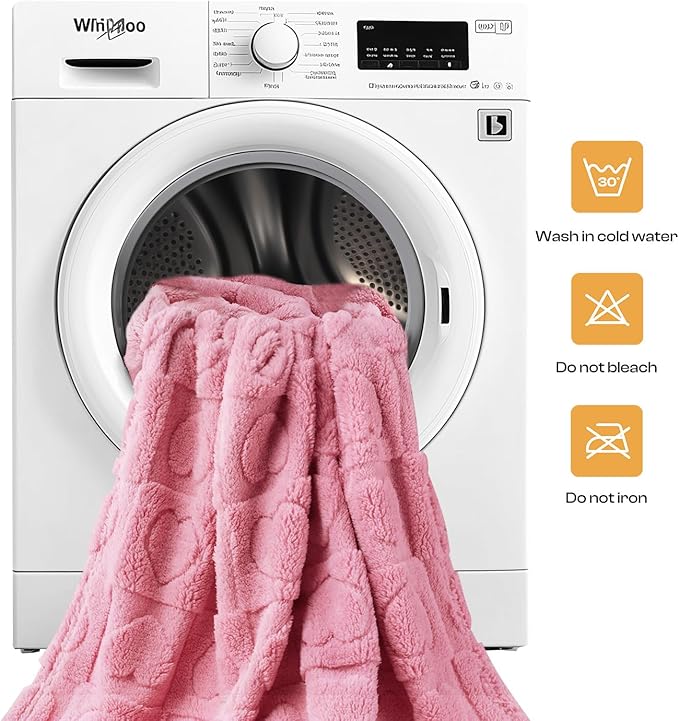 Luciphia Small Dog Blanket Washable Pet Bed Cover Soft Fluffy Puppy Blanket with Premium Fleece 300GSM Cozy Calming Cat Blankets for Indoor Cats Pink 30x20 inch