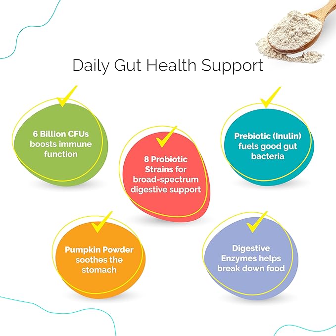Digestive Health & Immune Support Supplement Probiotic Powder for Indoor and Outdoor Cats | 6 Billions CFUs Probiotic Powder for Pets | Veterinarian Recommended | Great Tasting Formula