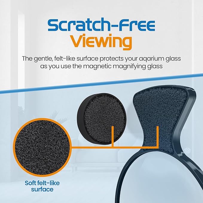 Flipper DeepSee Viewer MAX 5" Black - Coral and Fish Magnifier for Reef Tank and Freshwater Aquarium Photography and Videography - Magnetic Magnifying Glass