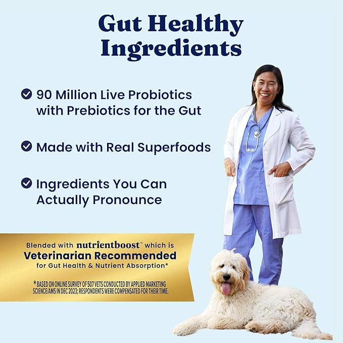 Solid Gold Large Breed Puppy Dog Food Dry Kibble - High Protein Dry Puppy Food for Large Breed Dogs w/Real Bison, Healthy Whole Grain & Probiotics for Gut Health & Digestion - Nutrientboost - 22 LB