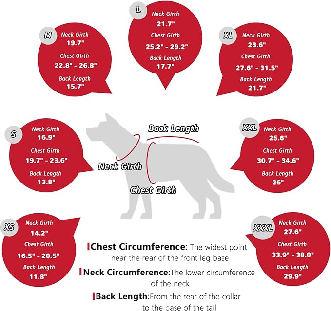 Dog Coat Dogs Winter Coat- Fleece Lined,Water-Resistant,Convertible Collar,Back Reflective Strip&Easy to Wear for Outdoor Walking Dog-Jacket(Red, Large)