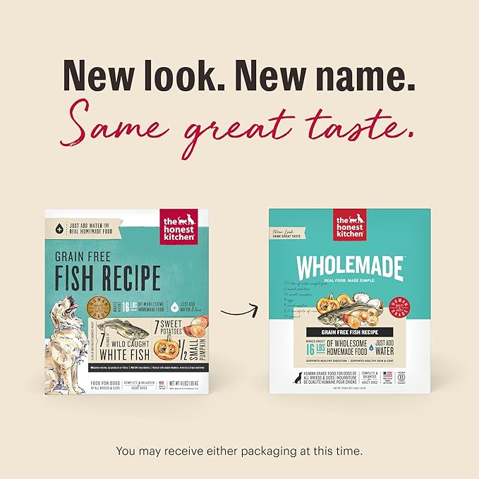 The Honest Kitchen Wholemade™ Grain Free Fish Dog Food, 10 lb Box