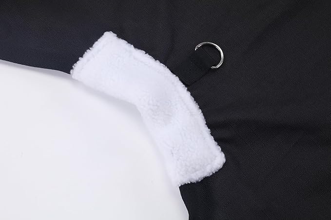 LEAFOREST 1200D Horse Blanket Waterproof Breathable Turnout (no Filling) Standard Neck Horse Sheet Black Grey 81IN