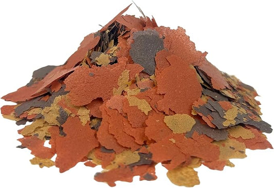 Aquatic Foods Inc. Flakes - 45% California Blackworm & Goldfish Flake Mix for Aquarium Goldfish, Koi Fish & Pond Goldfish, All Pond Fish - Premium AF Flakes - 1-lbs