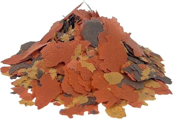 Aquatic Foods Inc. Flakes - 45% California Blackworm & Goldfish Flake Mix for Aquarium Goldfish, Koi Fish & Pond Goldfish, All Pond Fish - Premium AF Flakes - 1/2-lbs
