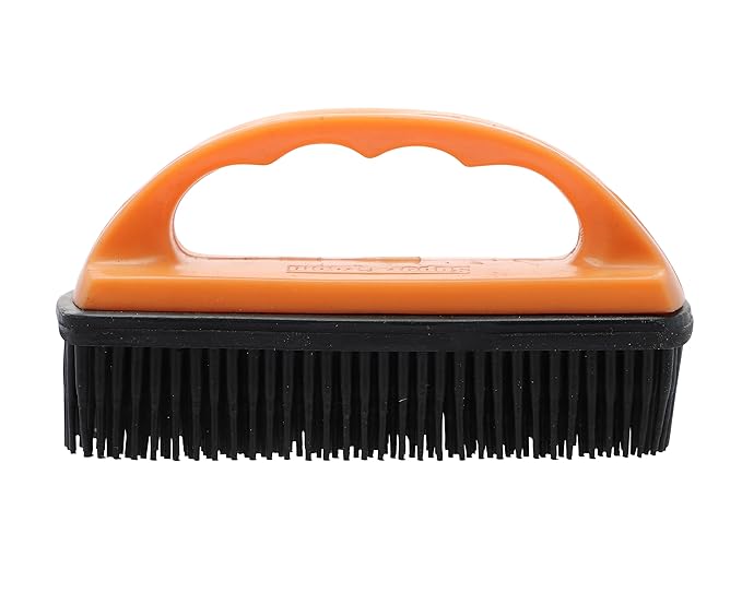 Grewal Equestrian Super Groom Saddle Pad Cleaning Brush (Orange)