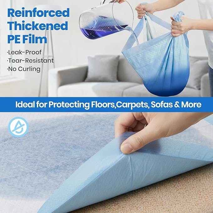 Gimars Thicker Heavy Absorbency Pet Training Puppy Pads 28"x34"- Extra Large Disposable Polymer Quick Dry No Leaking Pee Pads for Dogs, Cats, Rabbits and Other House Training Pets, 30 Count