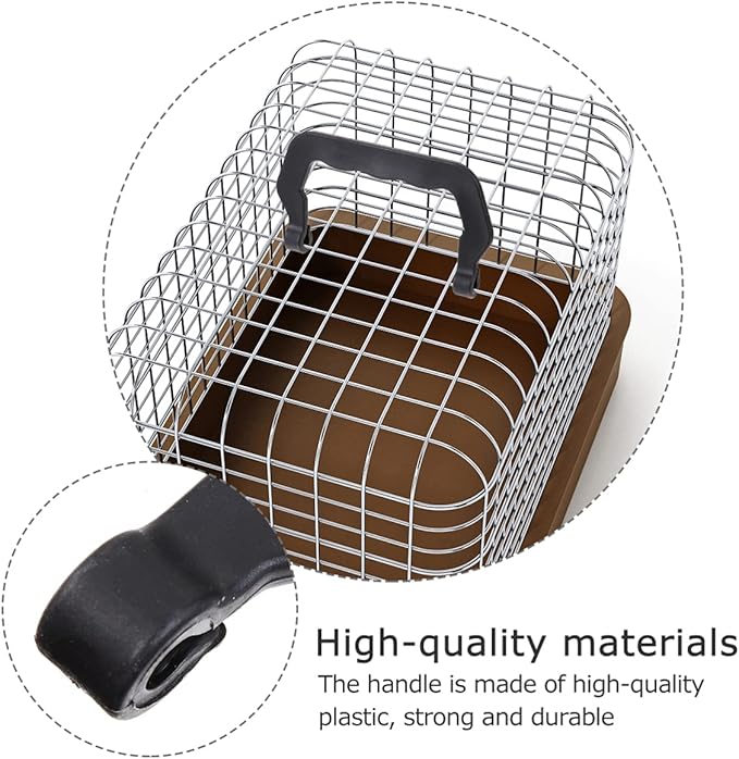 Zerodeko 10Pcs Pet Cage Handles, Black, Portable Plastic, Easy Install, Comfortable to Hold, Replacement Parts for Dog, Cat, Rabbit, Hamster, Bird Cages