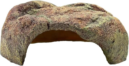 Extra Large Reptile Hide Resin Snake Hides for Ball Pythons, Lizard, Leopard Gecko, Bearded Dragon - Reddish Brown