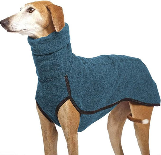 Esobo Fleece Dog Apparel Winter Warm Dog Coat Doggie Turtleneck Cozy Jacket Soft Shirt Vest Stylish Pet Outfits for Small Medium Large Dogs