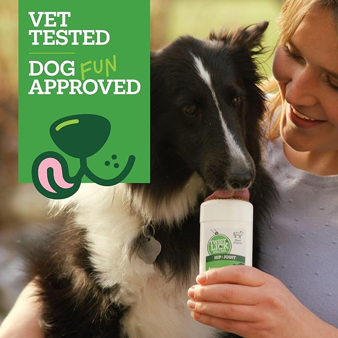 Vetality Twist + Lick Well Gel Hip & Joint Supplement for Dogs 2.3 oz