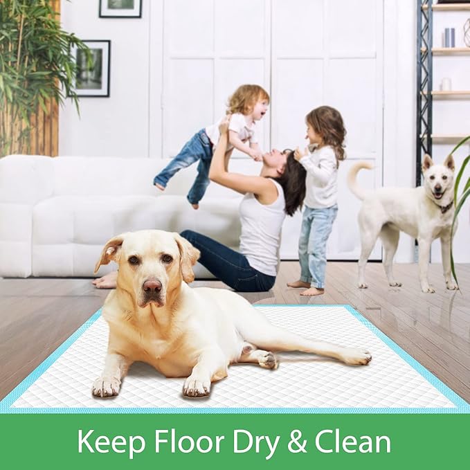 XLarge Dog Pads 28"x34", Puppy Pads for Potty Training, Heavy Absorbency Pee Pads for Dogs, Dog Potty Pads for Pups, Kittens, Rabbits, Quick Drying & No Leaking Pet Pads for Housetraining