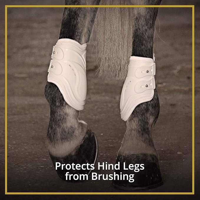 Kavallerie PRO-K Soft No Turn Bell Boots Ultimate Hoof Protection, with Anti-Spin Fastening System, Durable & Prevents Overreaching