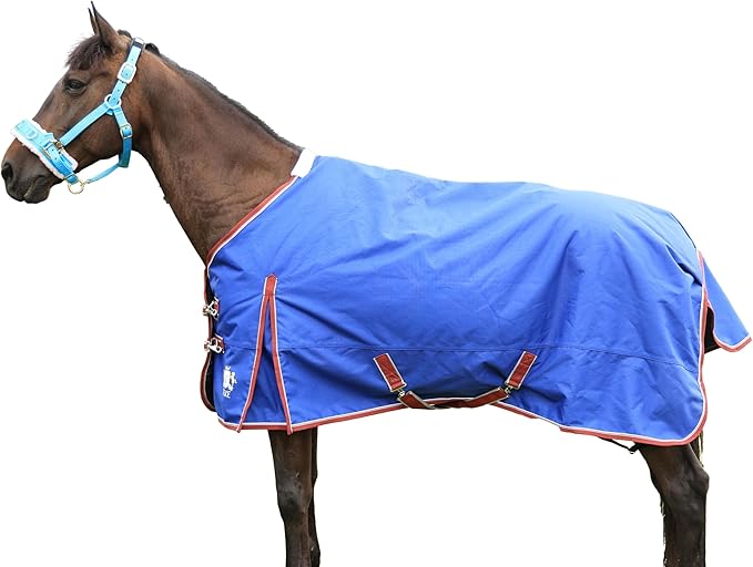 T TEKE Deluxe Turnout Horse Sheets, 1200D Waterproof and Breathable Horse Care Sheets with no Filling (51"-87" Including Miniature/foal Size)