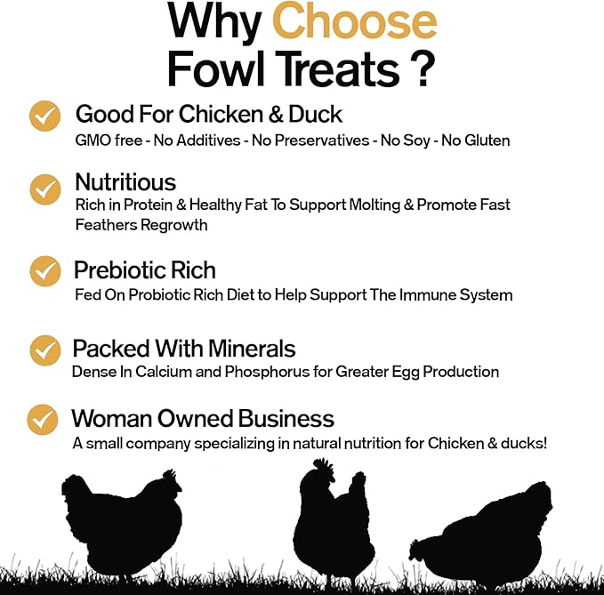 Naturally Fortified Flock Booster - Concentrated Protein and Flora Supplements Suitable for Hens and Ducks, Hand Mixed USA Grown Ingredients – Vitale Molt & Laying – 16oz