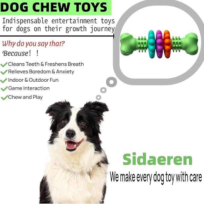 Puppy Teething Toy, Durable Chew Toy for Small Dogs, Interactive Bone Toy to Keep Puppies Busy, Teeth Cleaning Dog Toy for Small Breeds