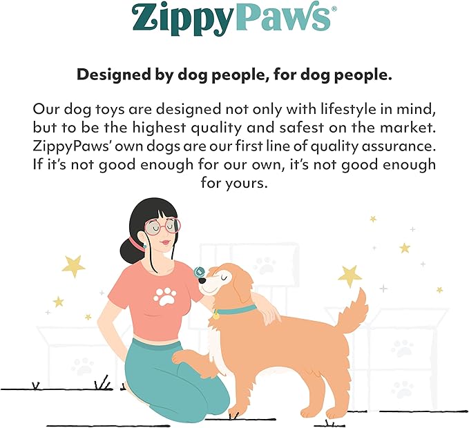 ZippyPaws Z-Stitch Skinny Peltz - No Stuffing Dog Toy to Keep Them Busy, for Small, Medium, & Large Dogs, Squeaky Pet Toy, Soft Plush Unstuffed Chew Toys - Fox, 12.5"